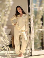 Sunny Yellow Silky Pj Full set (Original)