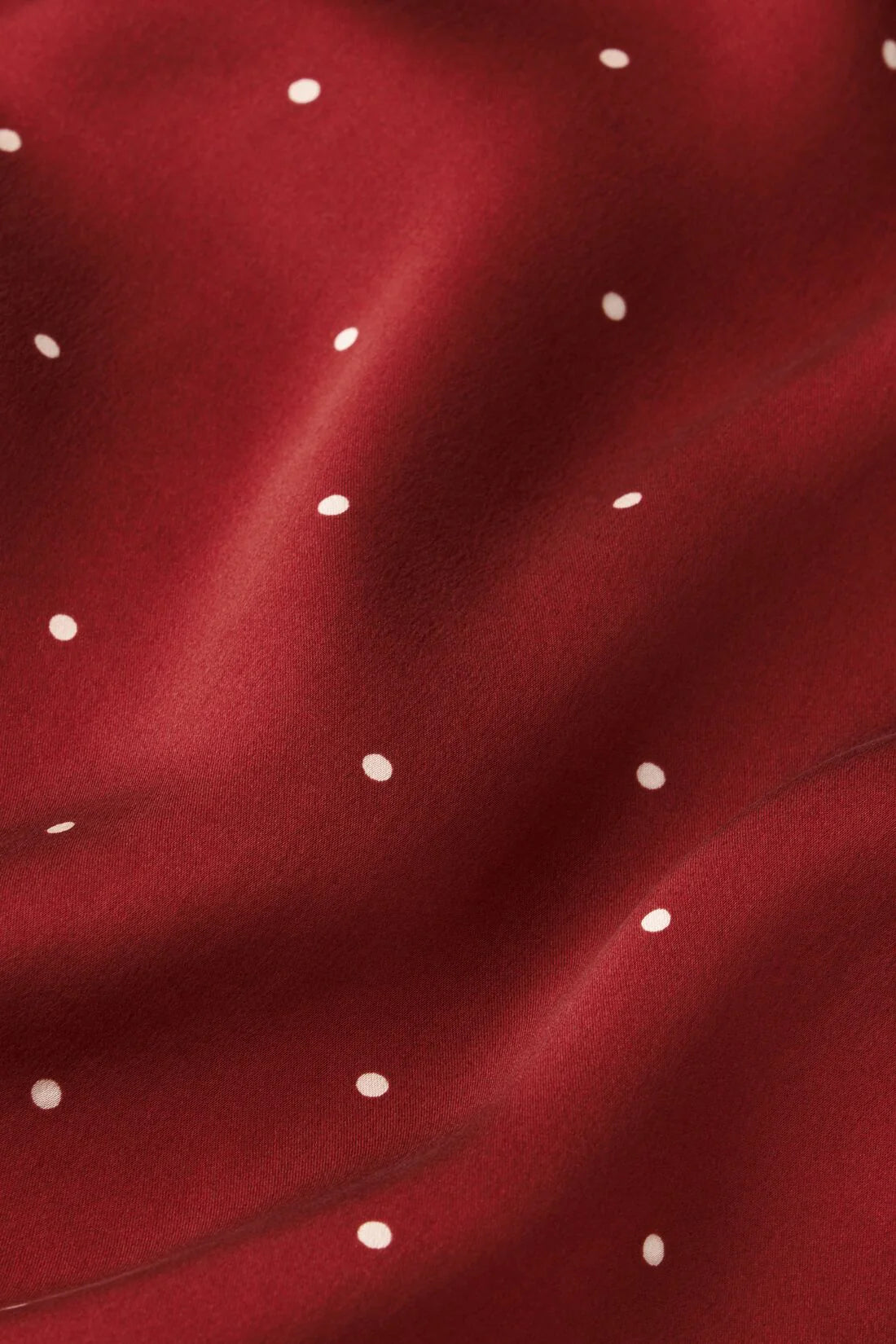 Dotted Red Silky Pj Full set (Original)