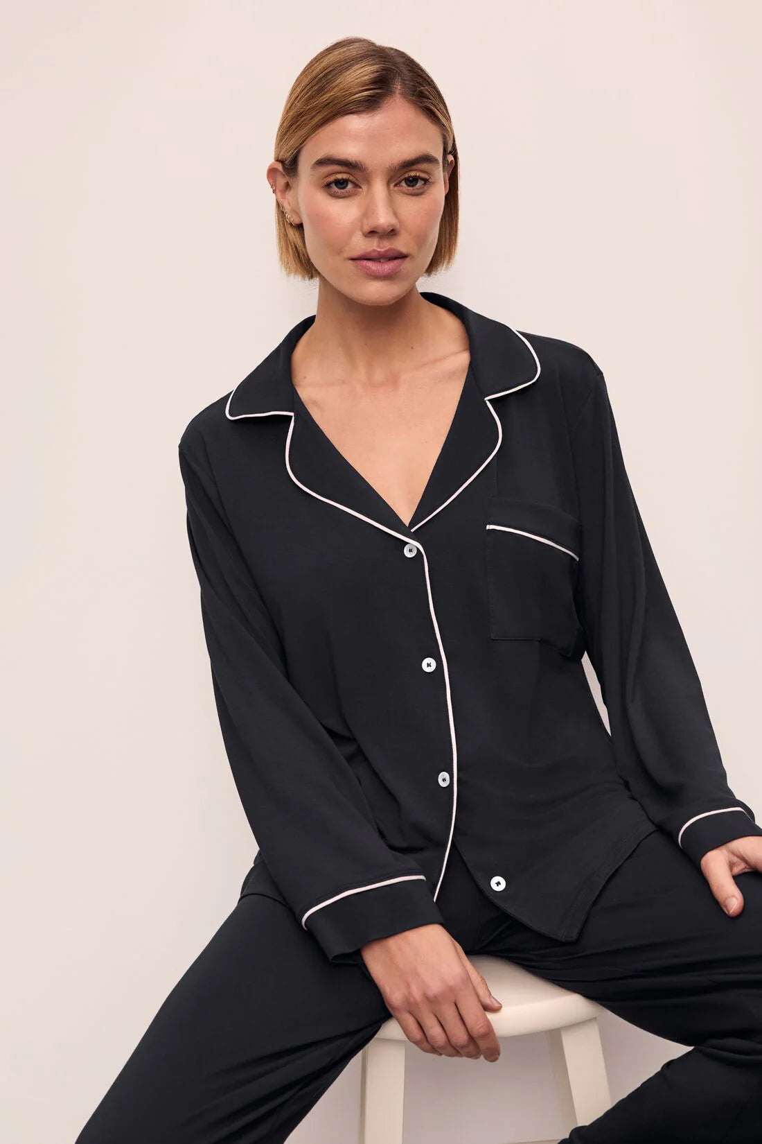 Classy Black Silky Pj Full set (Original)