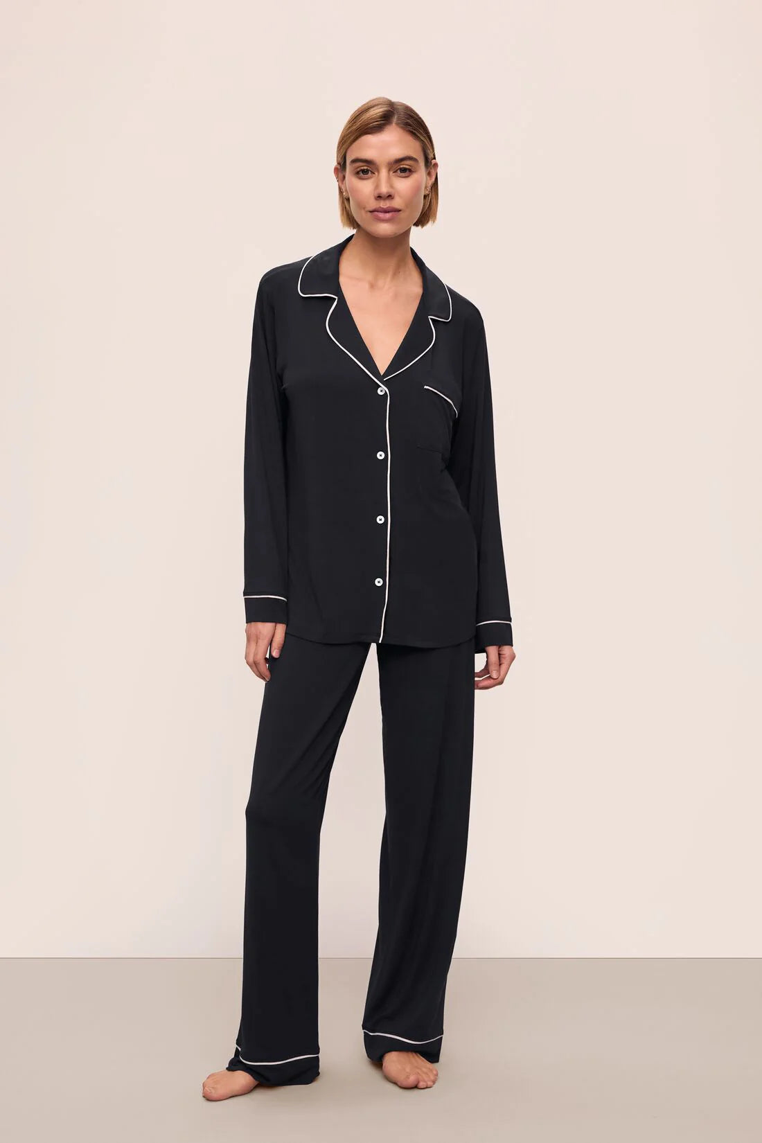 Classy Black Silky Pj Full set (Original)