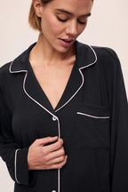 Classy Black Silky Pj Full set (Original)