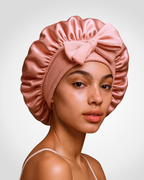 bonnet en satin naturelle ajustable